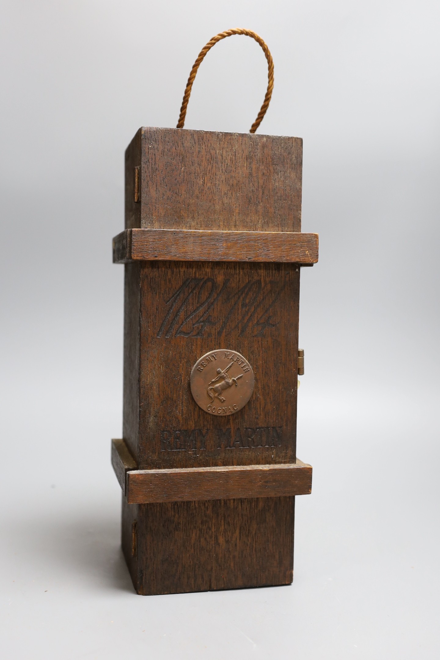A bottle of Remy Martin 1724-1974 Grande Fine Champagne Cognac, bottle no.5368